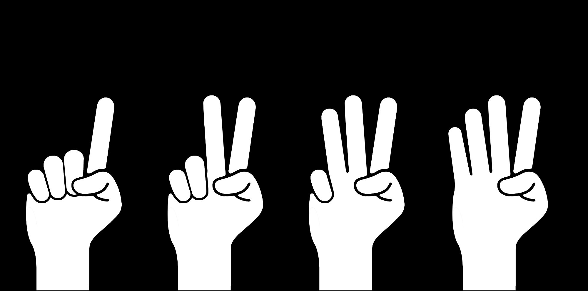 InCounts – vier zählende Hände